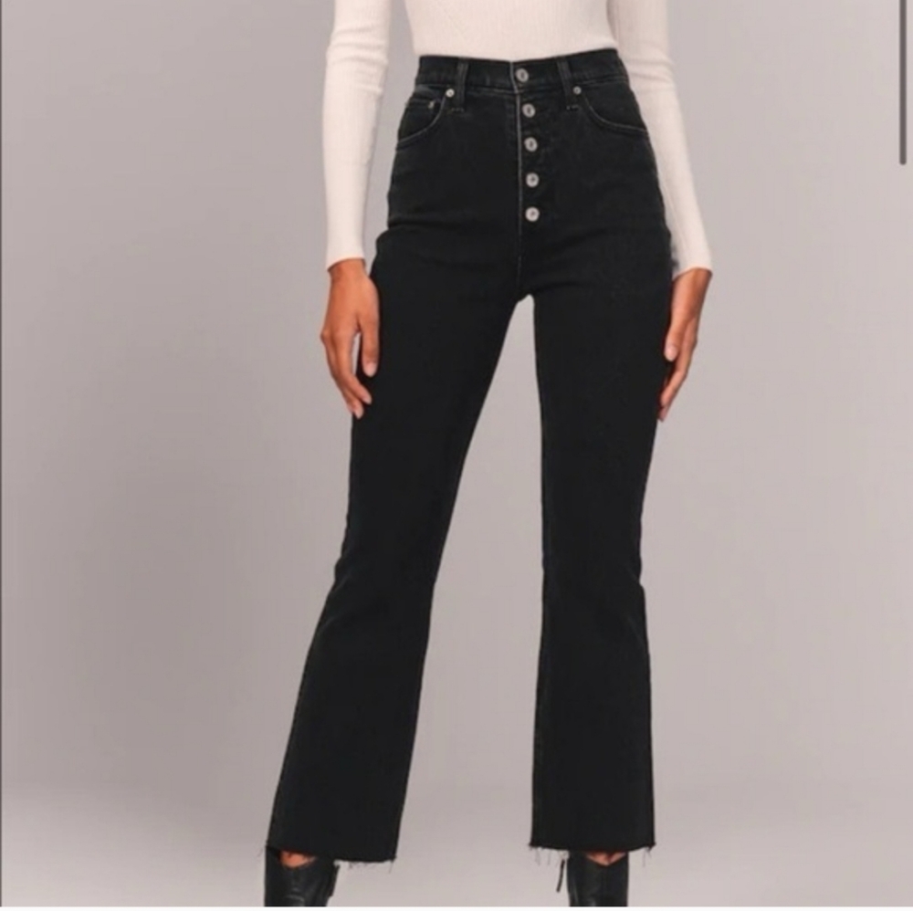 Abercrombie & Fitch High-Rise Black Denim Jeans